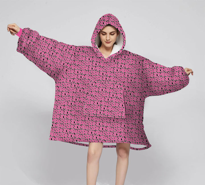 SANDMAN WEARABLE BLANKET - BLACK/PINK