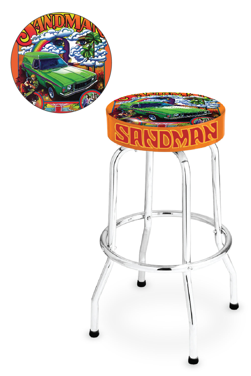 Sandman Bar Stool - Orange