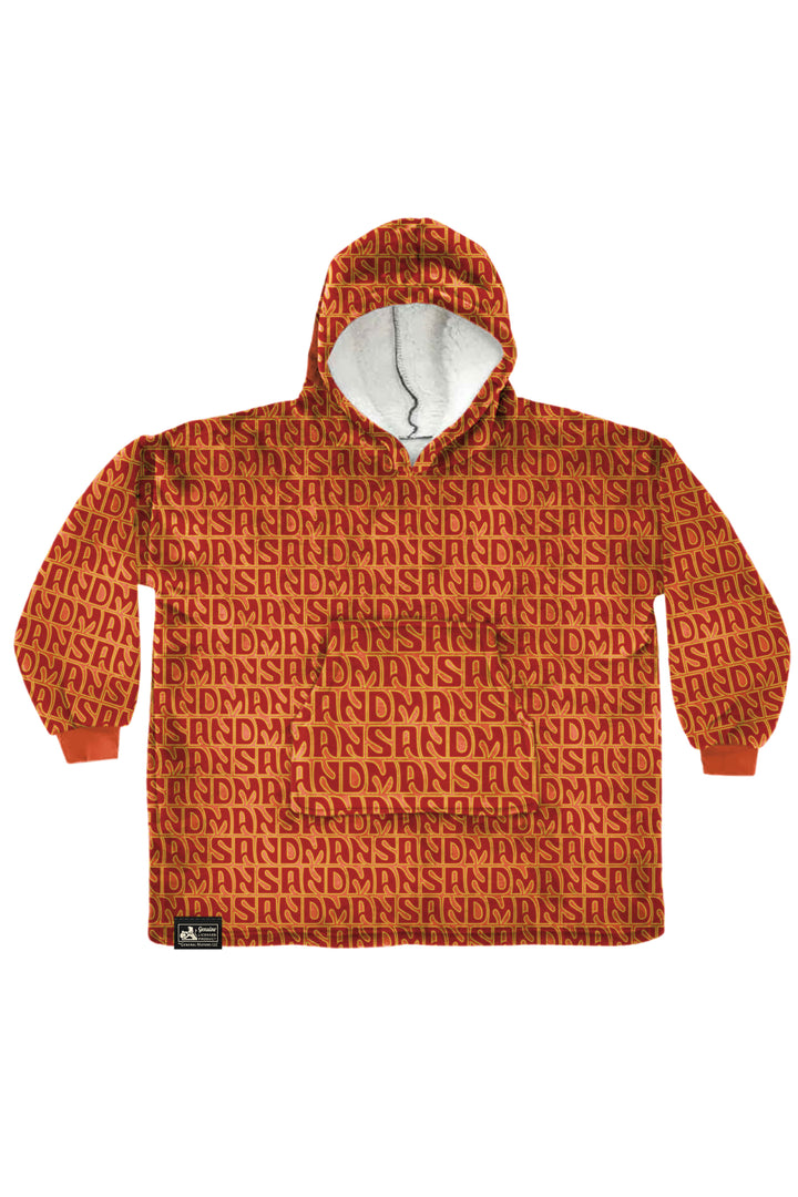 SANDMAN WEARABLE BLANKET - ORANGE/RED