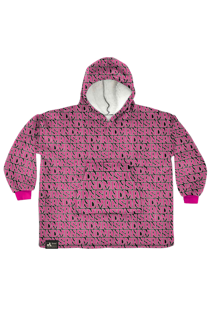 SANDMAN WEARABLE BLANKET - BLACK/PINK