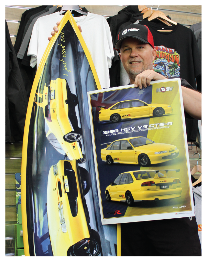 HSV SURFBOARD GTS-R - Includes free poster