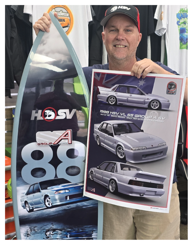 HSV SURFBOARD WALKINSHAW - Includes free poster