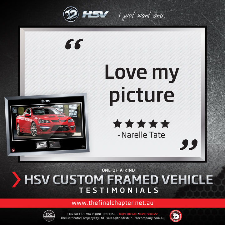 One-of-a-kind HSV Custom Framed Vehicle