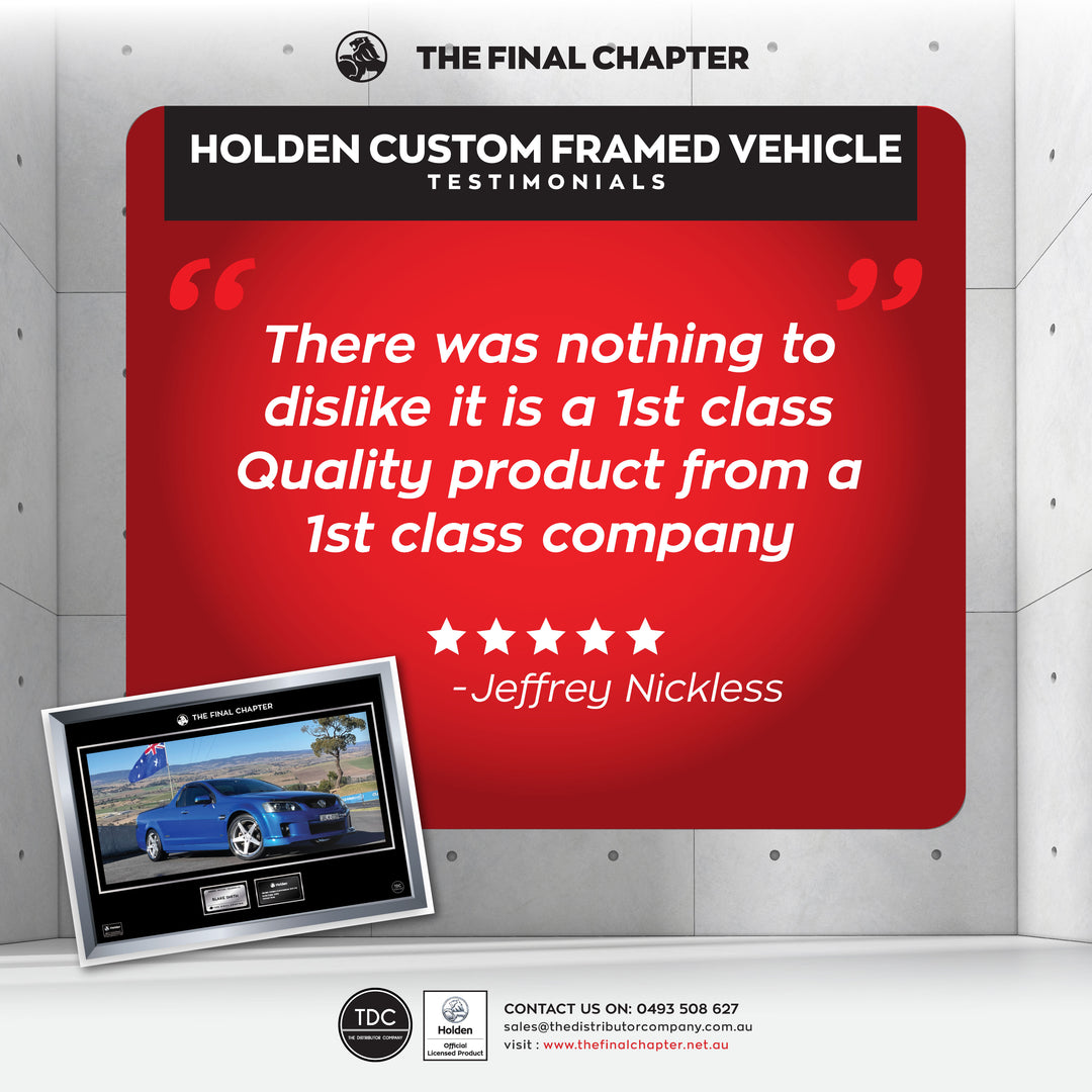 One-of-a-kind Holden Custom Framed Vehicle