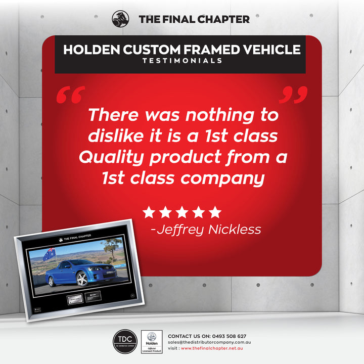 One-of-a-kind Holden Custom Framed Vehicle