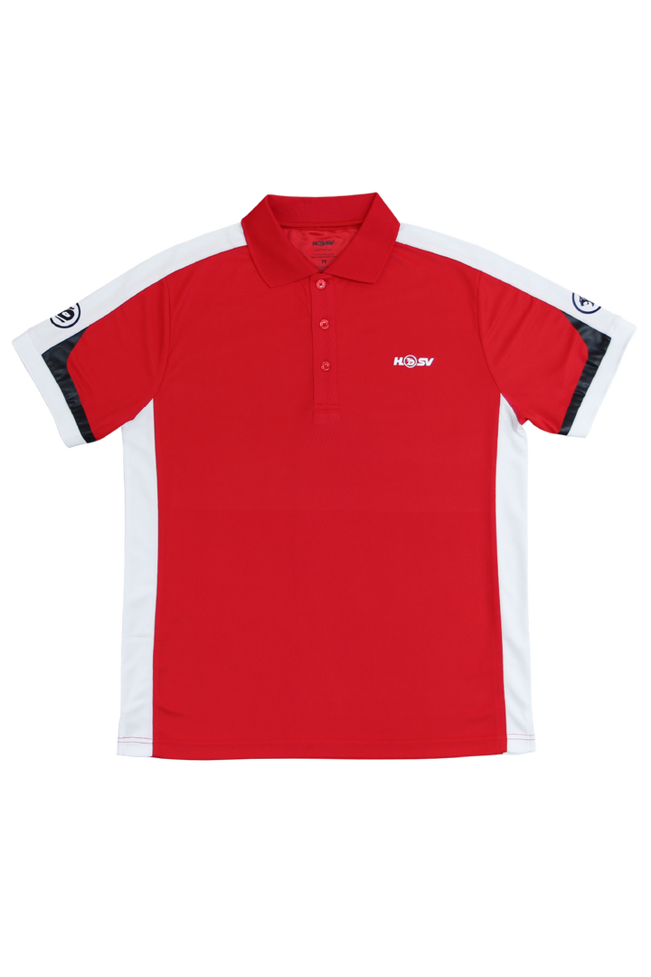 HSV Polo Shirt - Red/White