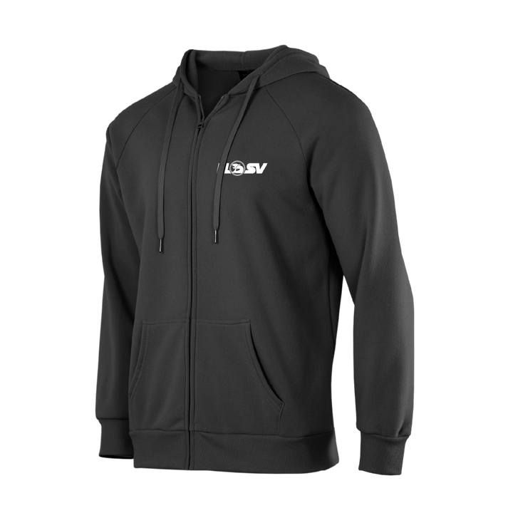 HSV ZIP HOODIE - WHITE LOGO