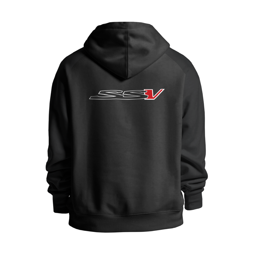 HOLDEN SSV WHITE OUTLINE ZIP HOODIE