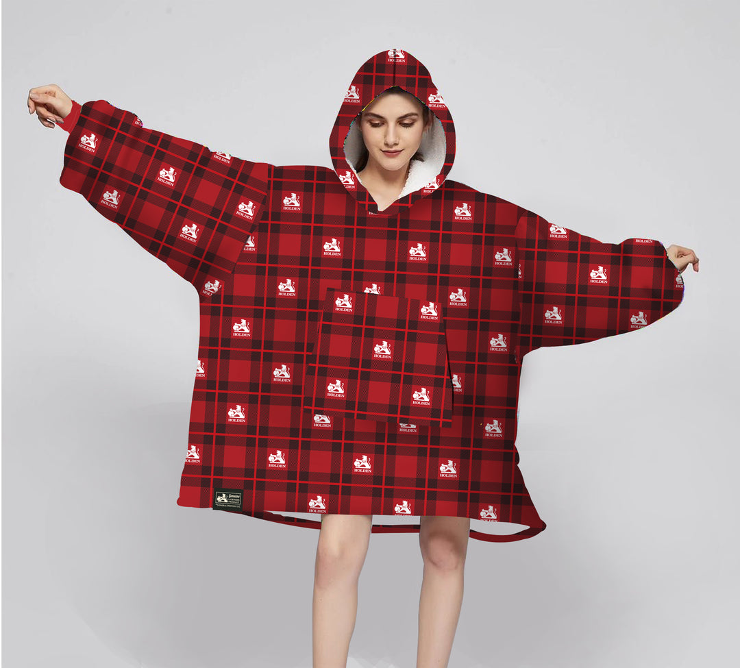 HOLDEN CLASSIC RED PLAID WEARABLE BLANKET