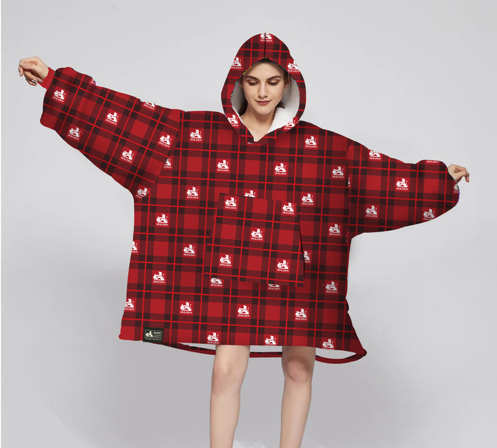 HOLDEN CLASSIC RED PLAID WEARABLE BLANKET