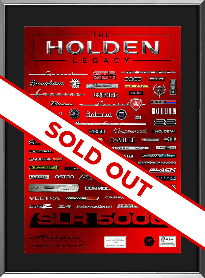 Framed Limited Edition Red Foil Badge Small - SOLD OUT