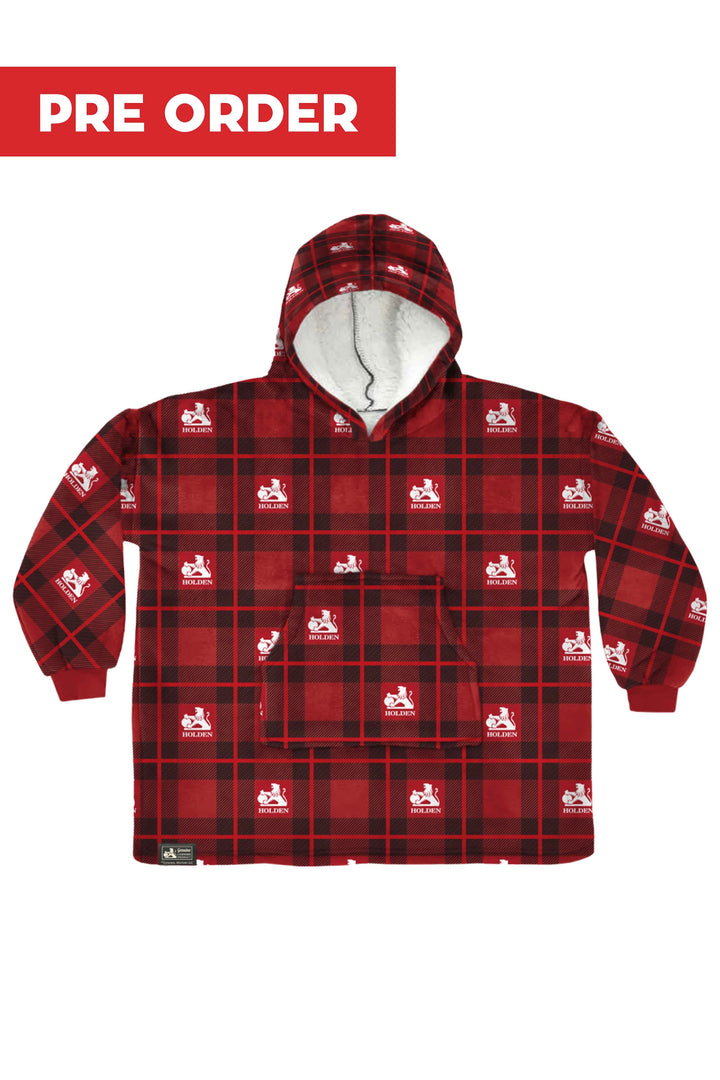 HOLDEN CLASSIC RED PLAID WEARABLE BLANKET