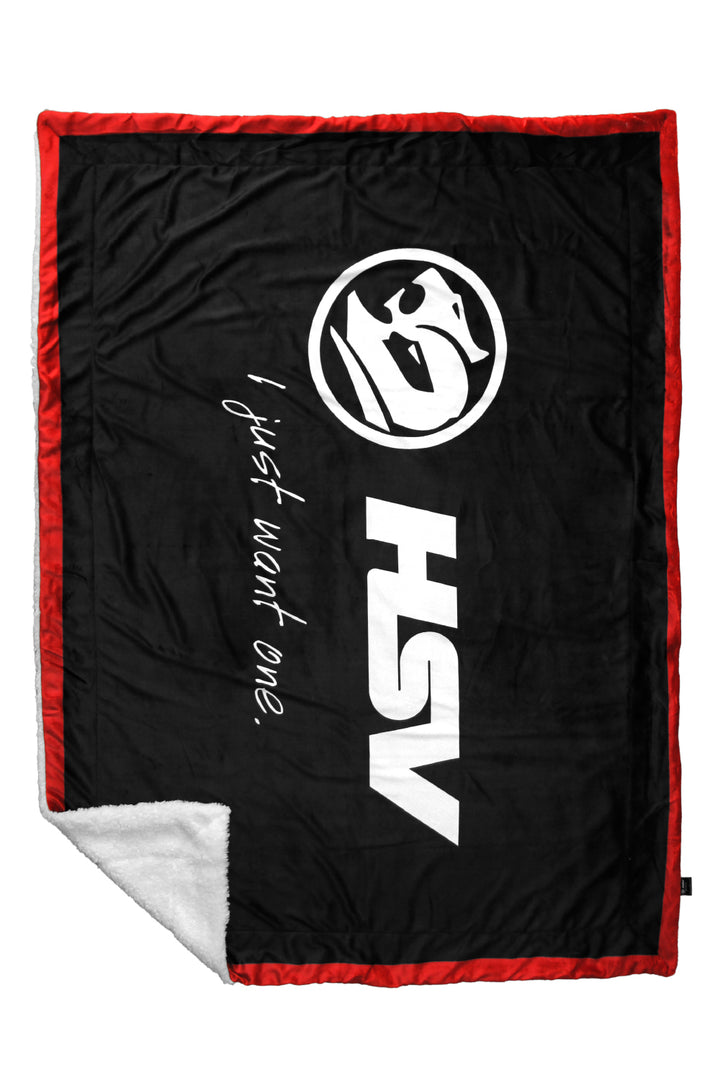 HSV "I JUST WANT ONE" THROW RUG