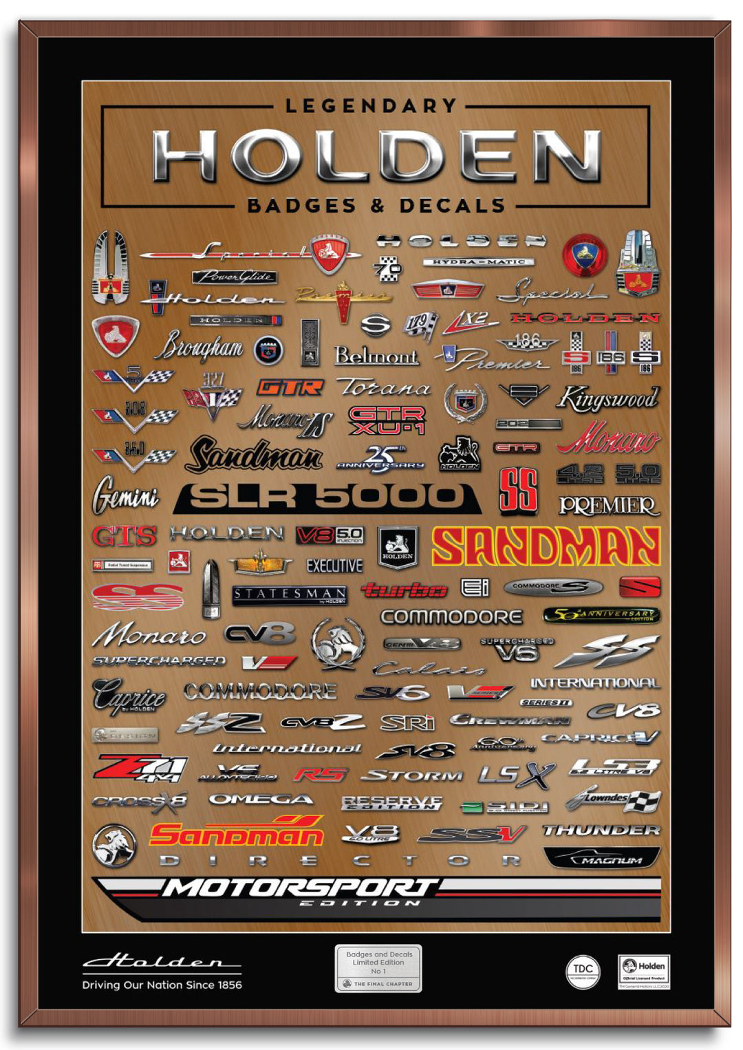 [SOLD OUT] Holden Framed Platinum Poster (1000mm x 690mm)